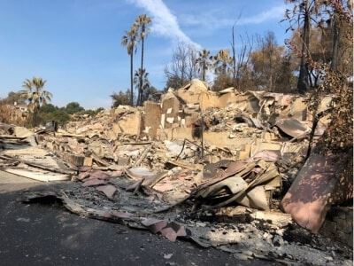 Destruction from Napa fires